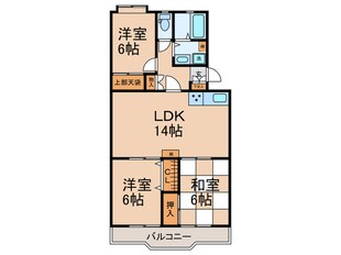 一社デューゼの物件間取画像